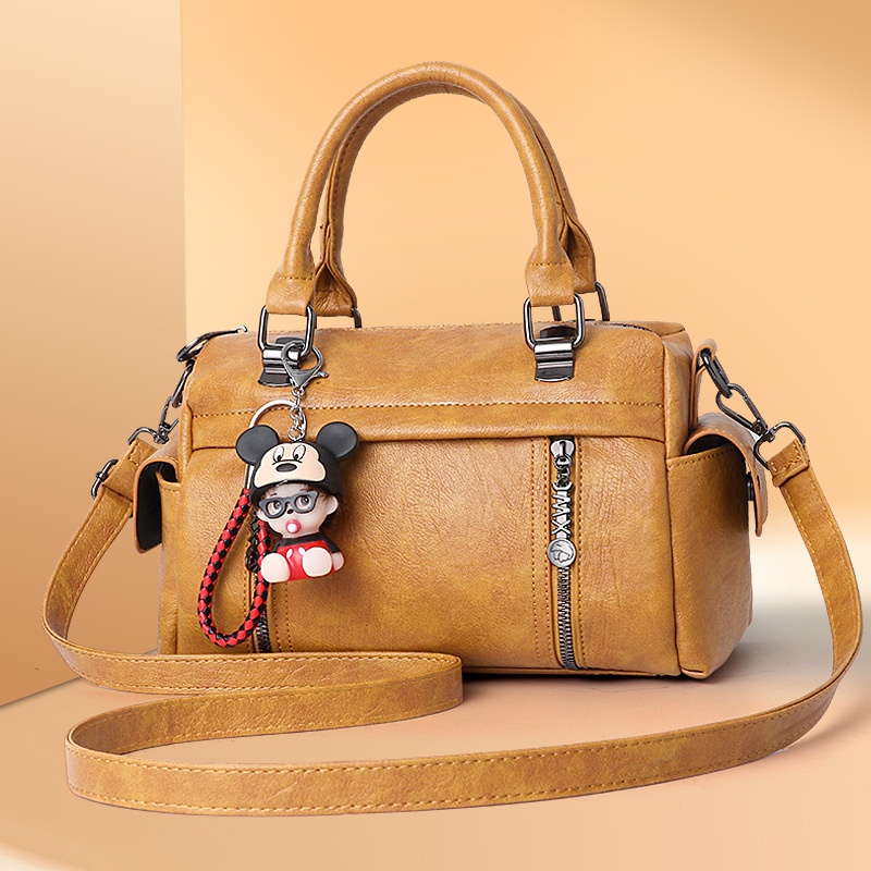 Túi Đeo Vai Bằng Da Mềm Phong Cách Retro Thời Trang Cho Nữ