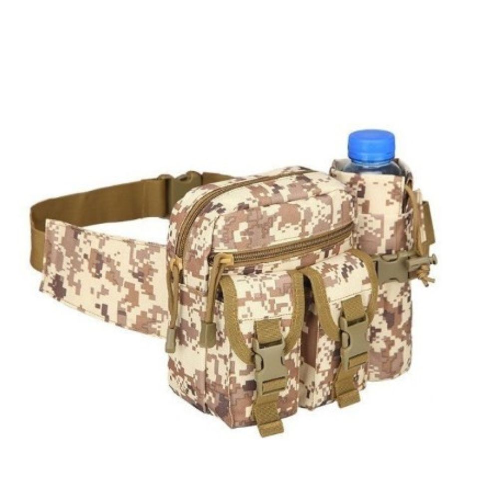Túi Đeo Hông Đi Phượt Dã Ngoại, Túi Đeo Hông Kèm Chai Nước Đi Bộ Đi Phượt Dã Ngoại Tiện Dụng - Kanno Sport