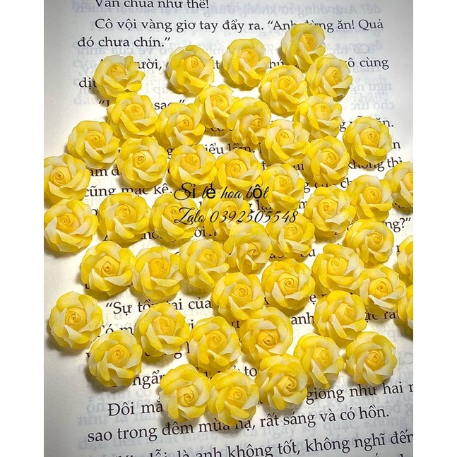 Hoa Hồng Nail - Hoa Bột -Giá 1 Bông