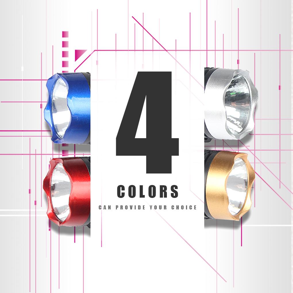 Đèn Pha Xe Đạp Ban Đêm 3 Chế Độ Sáng Chống Thấm Nước Màu Đỏ Đen