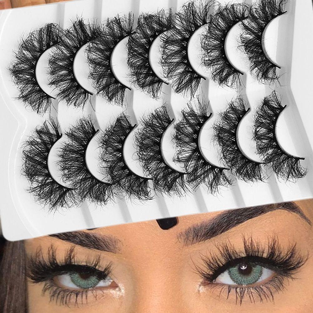Bộ 7 Cặp Lông Mi Giả Mềm Mại Handmade Dành Cho Nối Mi