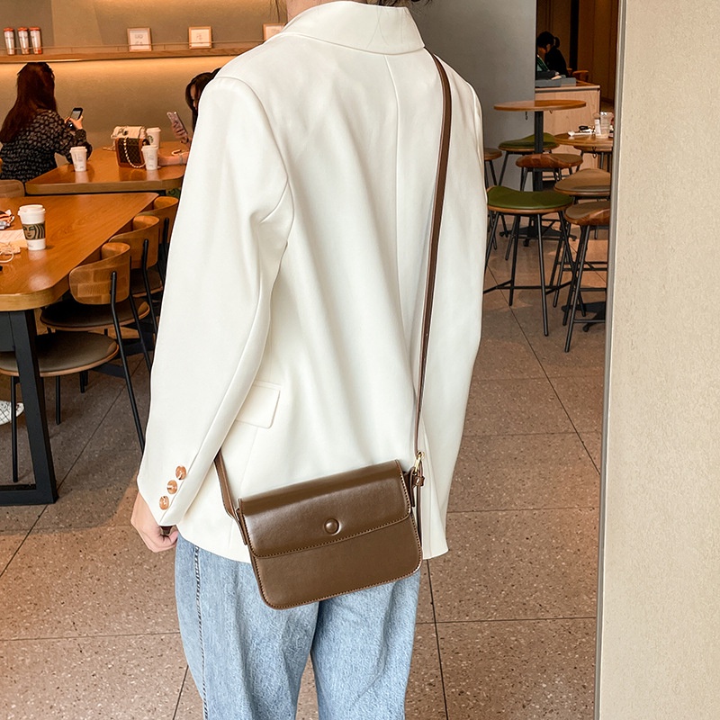 Túi Đeo Chéo Bằng Da Cao Cấp Phong Cách Hàn Quốc Cổ Điển Dành Cho Bạn Nữ