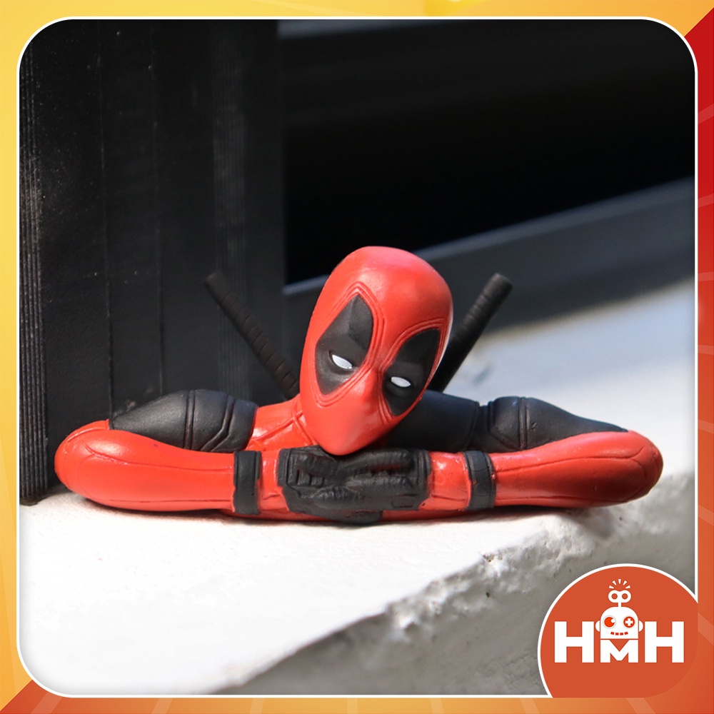 Đồ chơi mô hình Deadpool size nhỏ - Mô hình Deadpool ngộ nghĩnh trang trí xe hơi, bàn làm việc, trên màn hình máy tính