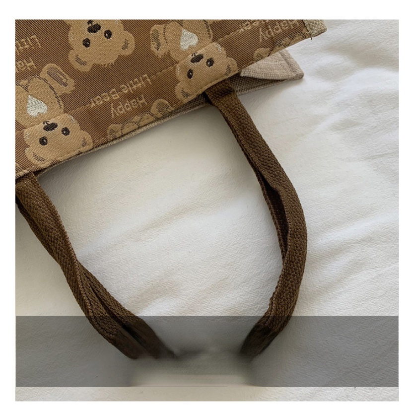 Túi Xách Vải canvas Cỡ Lớn In Hoạt Hình Dễ Thương