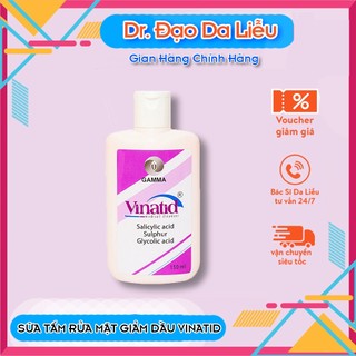Sữa tắm rửa mặt giảm dầu vinatid 150ml - dr.đạo