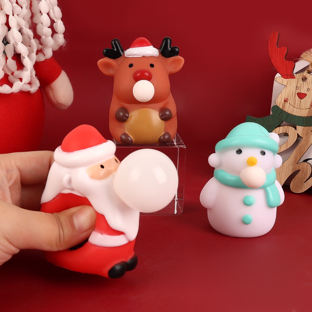 Sản Phẩm Trang Trí Giáng Sinh Hình Búp Bê Ông Già Noel / Đồ Chơi Giải Tỏa Bong Bóng / Đồ Trang Trí Phòng