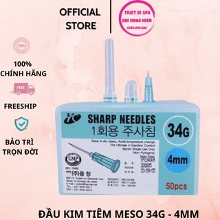 [LẺ 1 KIM 34G] Đầu Kim Tiêm Meso, Tiêm Dưỡng Chất Căng Bóng 34G - 4mm