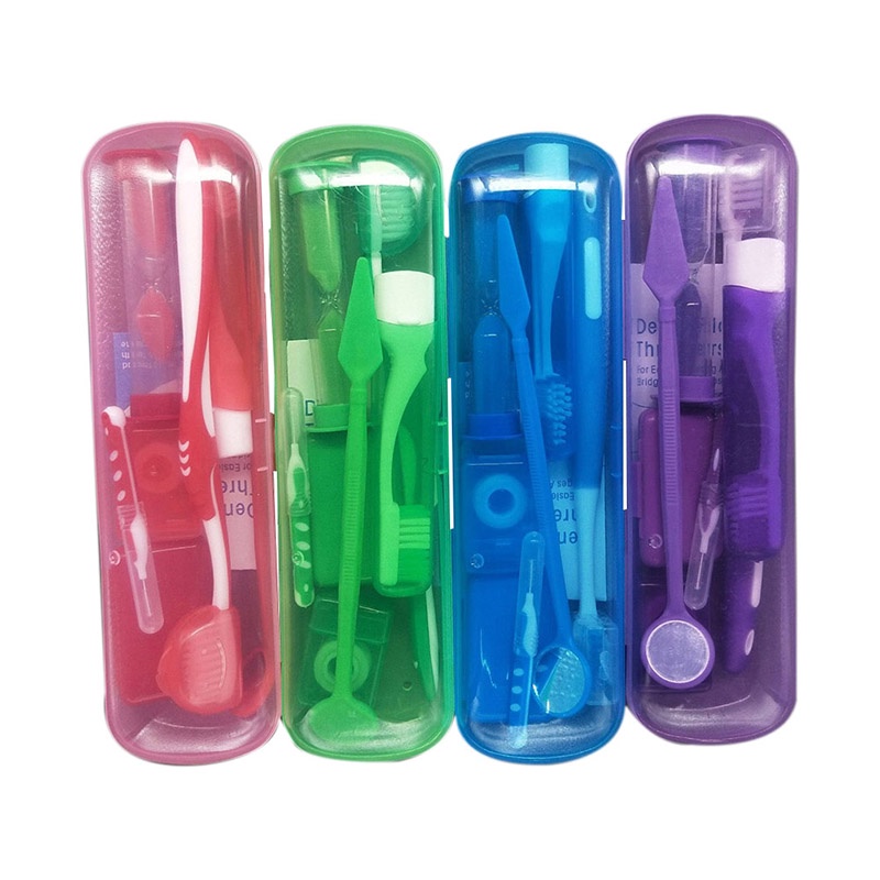 Set 8 Dụng Cụ Chăm Sóc Răng Miệng / Bàn Chải Đánh Răng + Sáp Bảo Vệ Răng Miệng