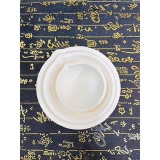 Chén thạch cao , chén đất nấu vàng bạc