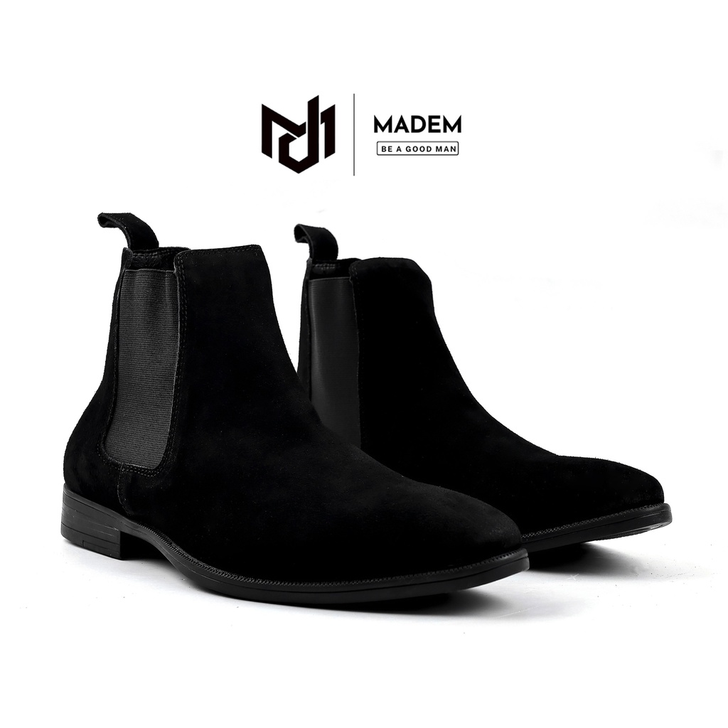 Giày CHELSEA BOOTS nam cao cấp da bò Nappa kiểu dáng sang trọng - CSB1 MADEM - Full box bảo hành 12 tháng
