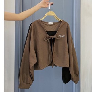Set áo tay bồng OOTD thêu (ảnh thật)