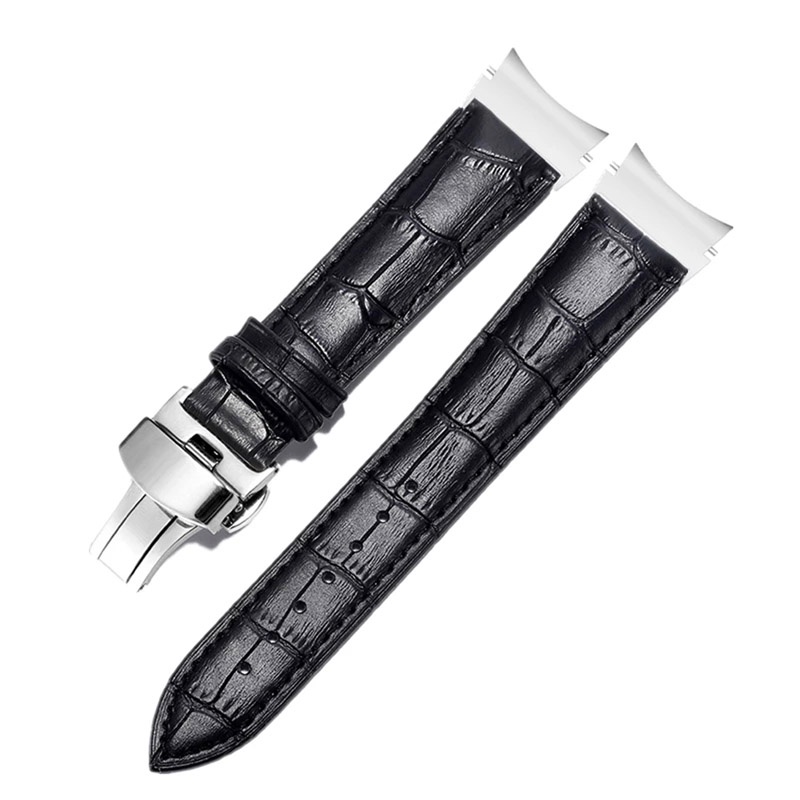 Dây Đeo Bằng Da Có Khóa Hình Bướm Cho Đồng Hồ Thông Minh Samsung Galaxy Watch 5 4 40mm 44mm 5 Pro 45mm Galaxy Watch 4 Classic 4 46mm 42mm