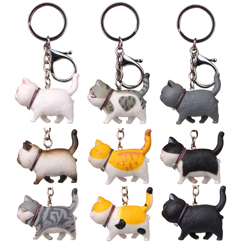 Móc Khóa Hình Mèo Con Dễ Thương Sáng Tạo Cho Nữ JP5