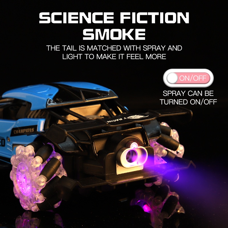 Xe Hơi Điều Khiển Từ Xa 2.4G Bằng Hợp Kim Có Đèn Và Nhạc Cho Trẻ Em