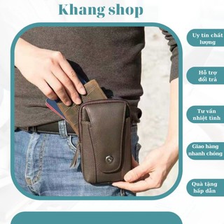 Túi đeo hông túi đeo thắt lưng da bò xịn siêu bền