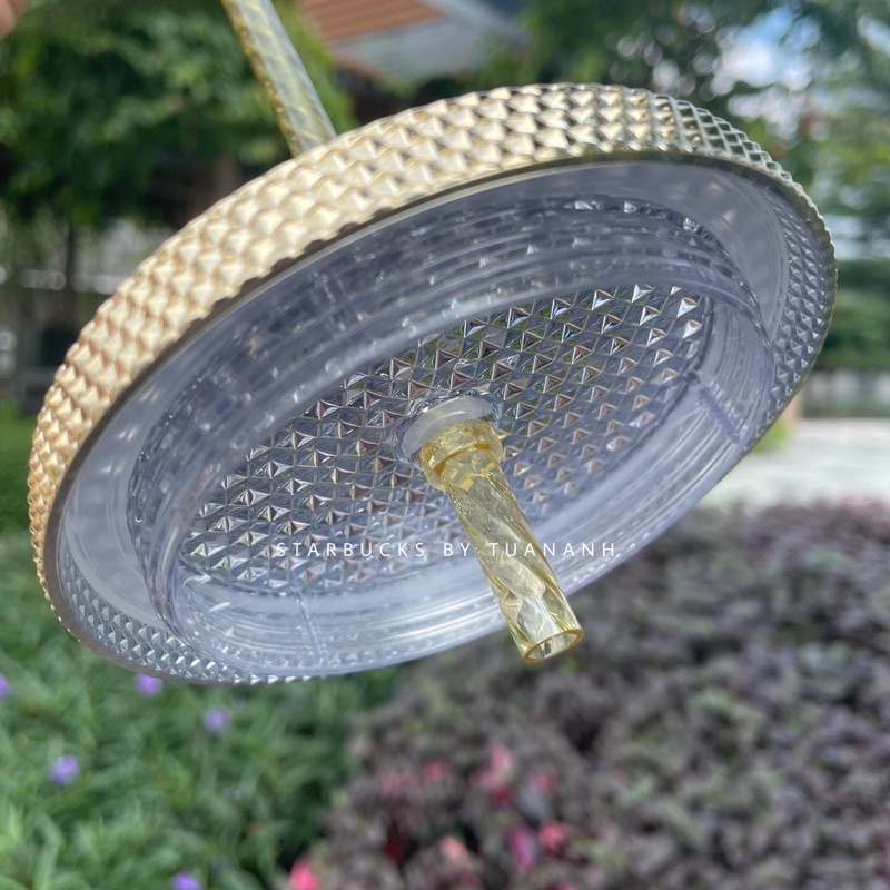 Ly Starbucks Studded Gold Plate 473/710ml