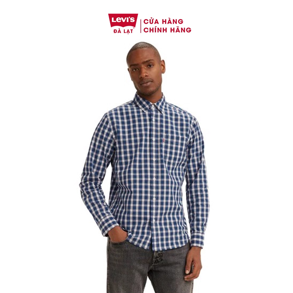 Áo sơ mi nam dài tay kẻ caro Levi's chính hàng 85748-0068