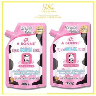 Combo 2 gói muối tắm sữa bò thái lan a bonne có vòi 350g