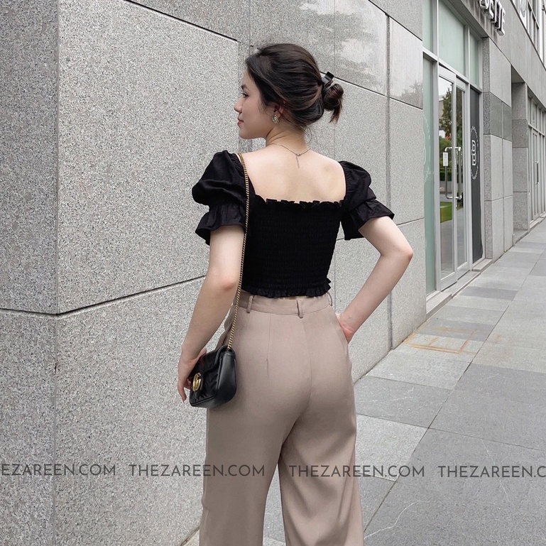 ZAREEN | QUẦN TÂY ỐNG SUÔNG BASIC ZAREEN TRS21 NÂU