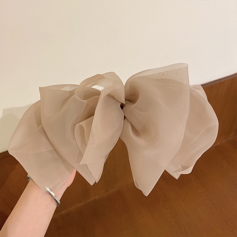 Kẹp Tóc Nơ Lớn Bằng Vải Voan Phong Cách Hàn Quốc Dễ Thương Thời Trang Mùa Xuân Dành Cho Bạn