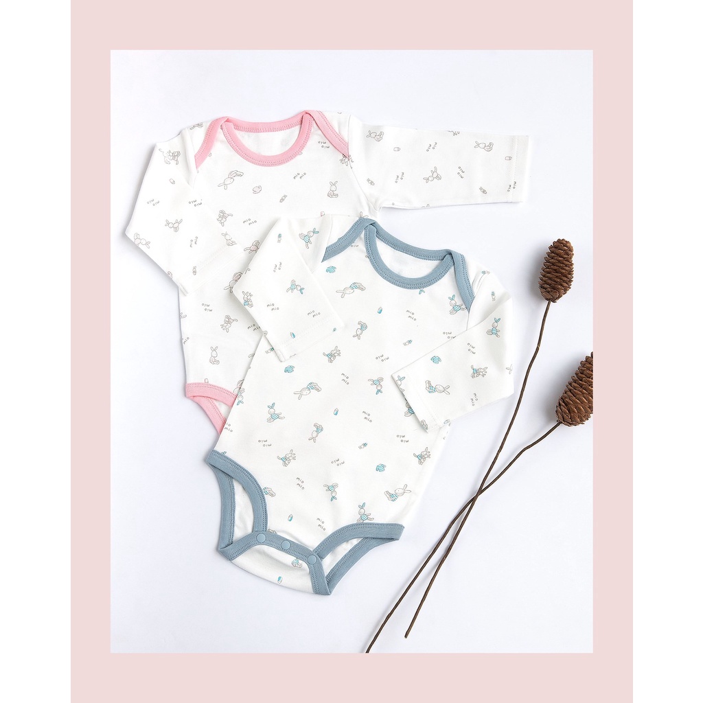 Bodysuit Thu Đông MIOMIO, Họa Tiết: Thỏ, Sọc, Mèo, Mèo Mây Cho Bé Trai Bé Gái (Từ 3-12 tháng), Vải Interlock Cotton