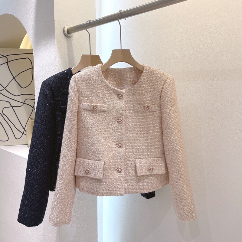 Áo khoác CELIA TWEED kim sa