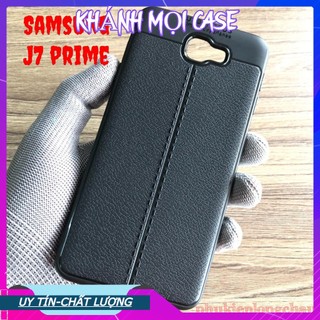 Ốp lưng samsung j7 prime dẻo giả da đen đẹp