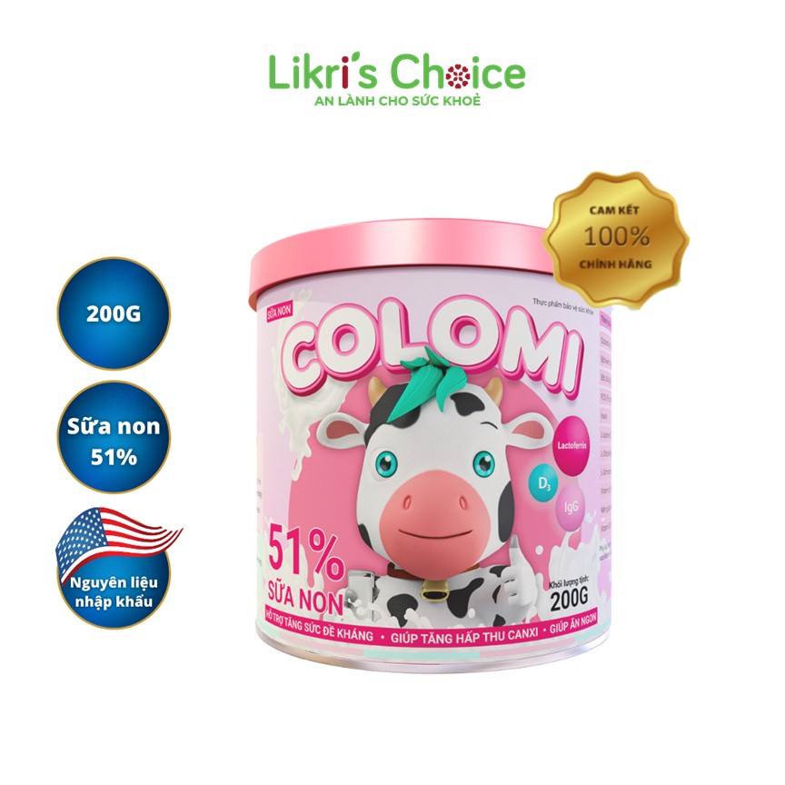 [CHÍNH HÃNG MẪU MỚI] Sữa non COLOMI dành cho trẻ em (200g)