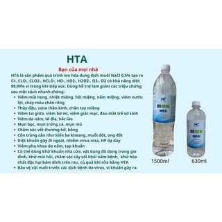 MUỐI ĐIỆN HOÁ HTA ( Anolyte HTA)
