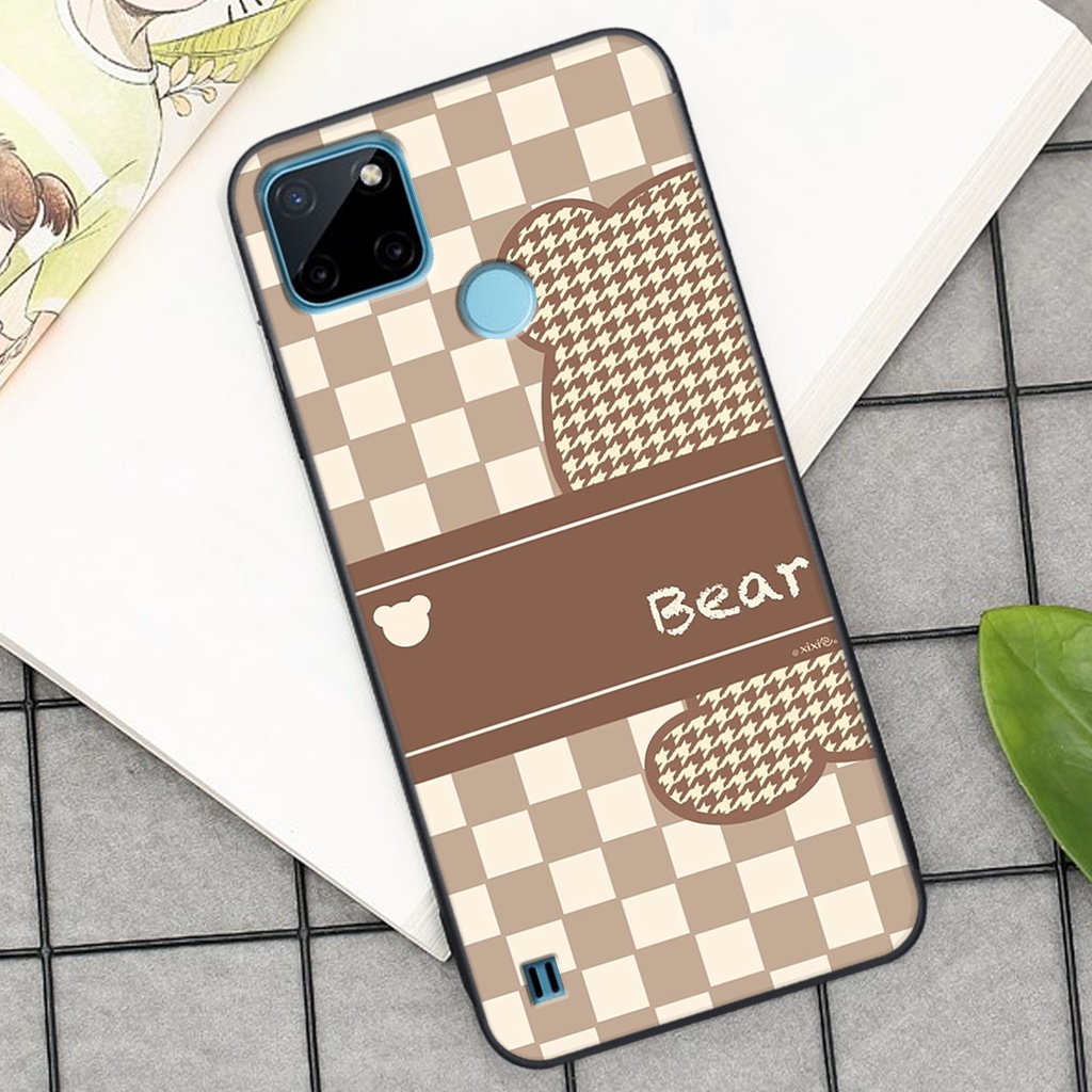 Ốp lưng Realme C21Y in hình tim, kẻ vuông mẫu mới CỰC XINH