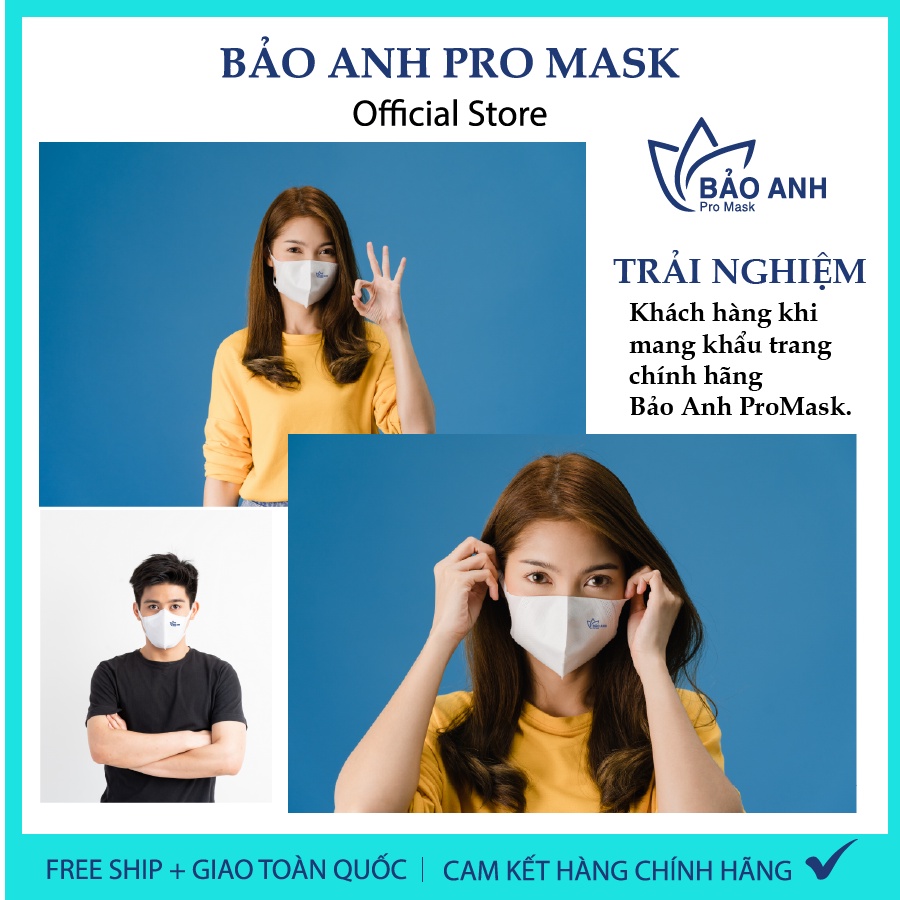 Free ship - Túi 10 Cái 3D Bảo Anh Promask Kháng Khuẩn