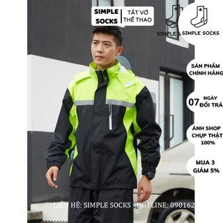 Áo Mưa Bộ Cao Cấp💖FREESHIP💖Set Quần Áo Đi Mưa - Chất Liệu Chống Thấm Nước Phản Quang Khi Đi Mưa Cho Biker