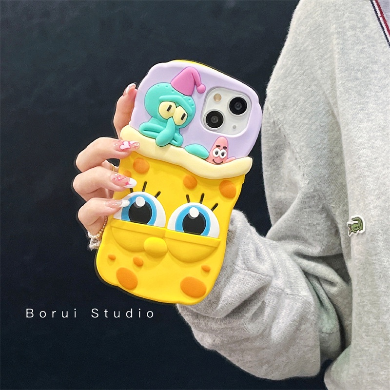 Ốp Điện Thoại Silicone In Hoạt Hình Dễ Thương Cho Apple Iphone 13 ax 14 12 11 plus