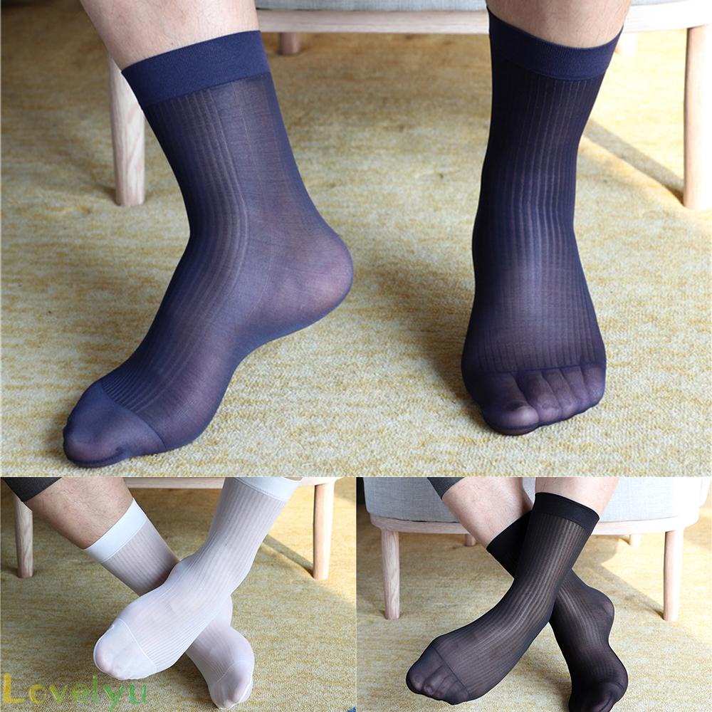 [ FAST SHIPPING ]Mens Socks Accessories Breathable Business Comfortable Cool See-through