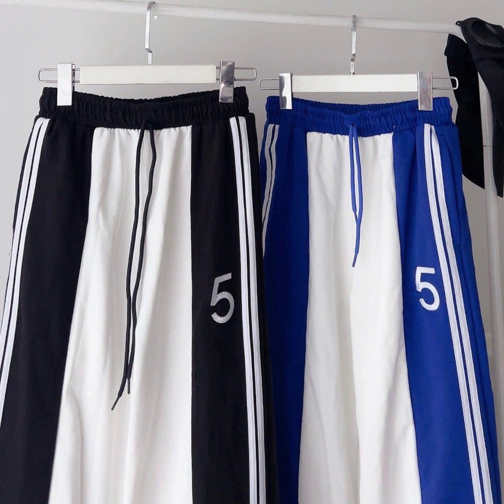 Quần jogger sọc số 5 unisex (Ảnh thật shop tự chụp)