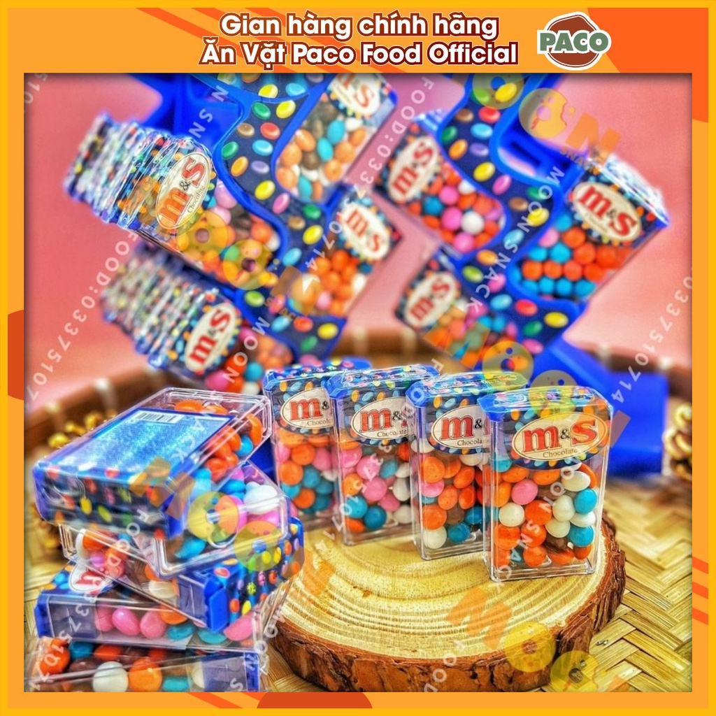 Kẹo socola viên M&amp;S hàng nhập khẩu 1 hộp 15g cầm tay mang du lịch đi chơi tiện dụng