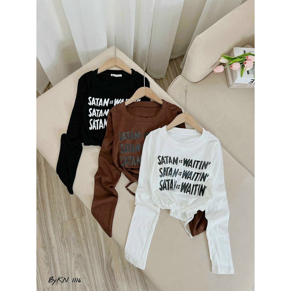 Mẫu 522 Áo dáng rộng cổ tròn kẻ sọc ngang thời trang cho nữ/ms027