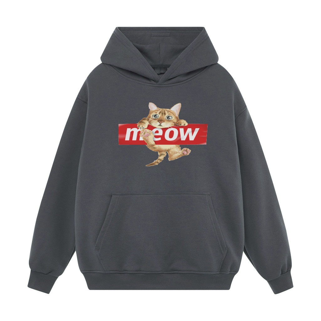 ÁO HOODIE MÈO MEOW NỈ BÔNG DÀY DẶN SIÊU CHẤT