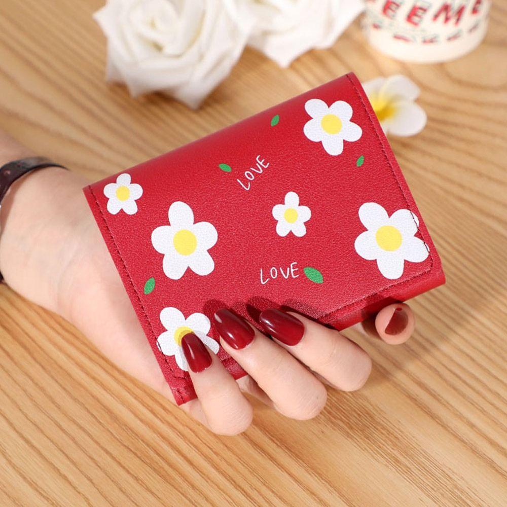 Ví Nữ Dáng Ngắn Có Khóa Bấm Thời Trang Xinh Xắn