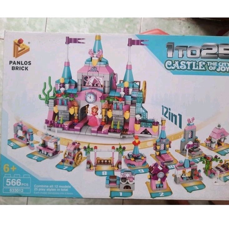 Lego lắp ráp xây đựng lâu dài - Lego Đồ chơi trí tuệ 401 mảnh ghép - 13 toà nhà trong 1 bộ