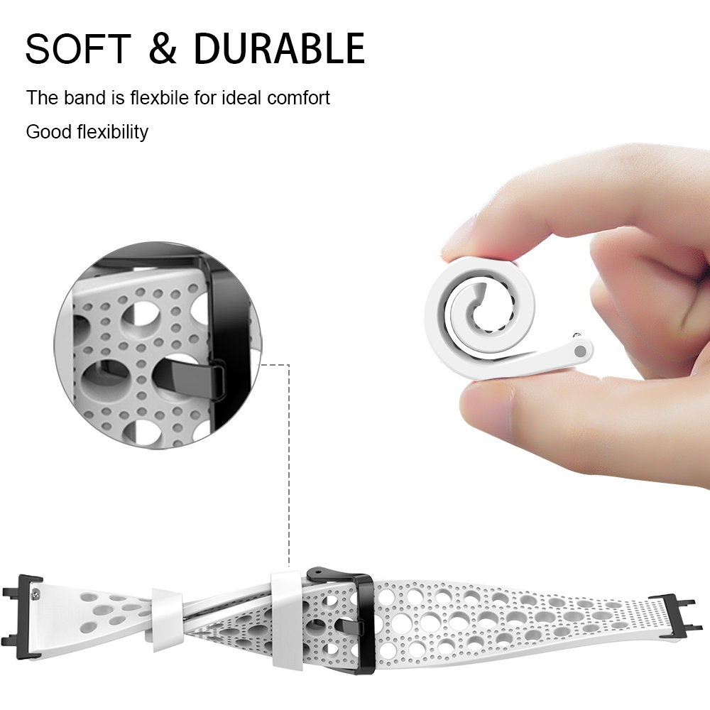 Dây Đeo Thay Thế Bằng Silicon Có Khóa Kim Loại Cho Đồng Hồ Thông Minh Amazfit T-Rex 2 Band