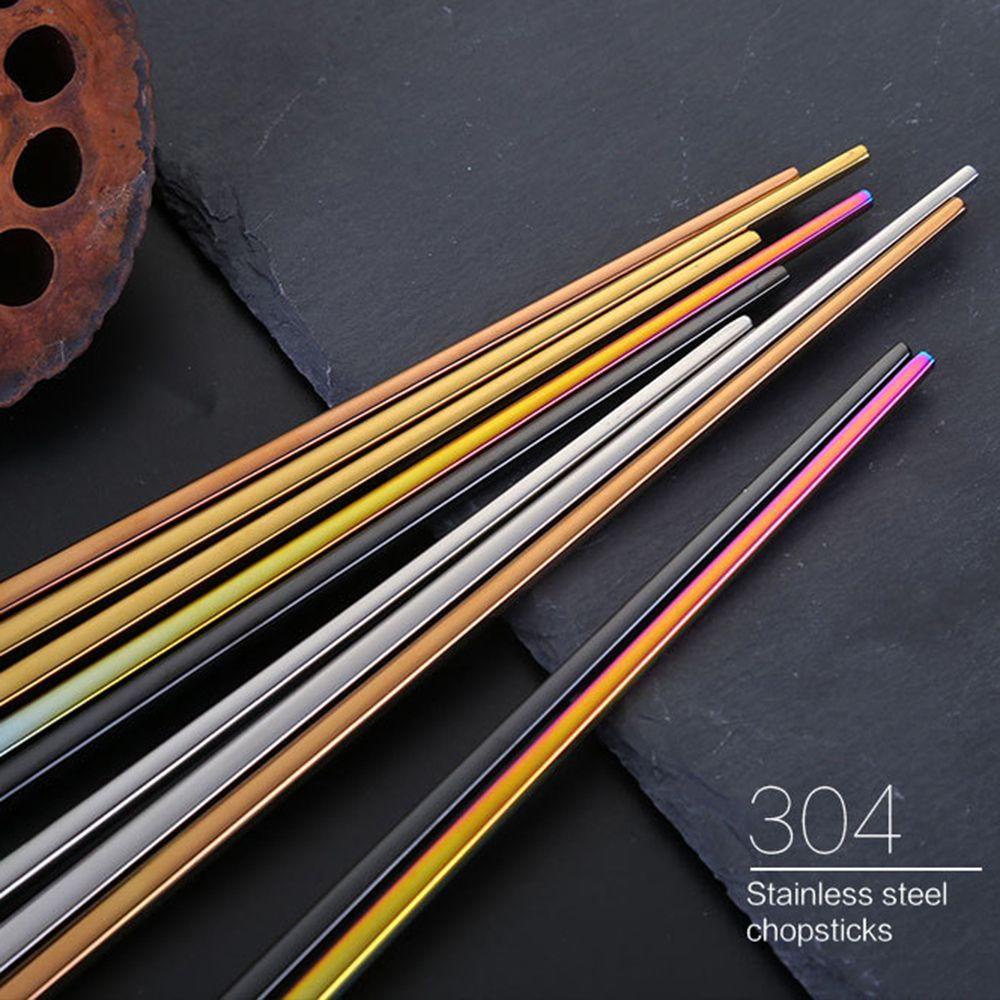 Đũa Ăn Bằng Thép Không Gỉ 304 Nhiều Màu Sắc