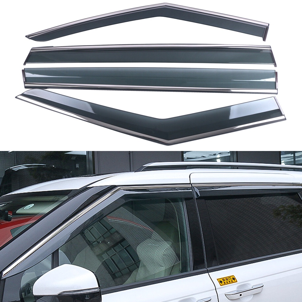 Vè che mưa cao cấp dành cho xe Kia Carnival 2022 2023 - Chỉ mạ crom cao cấp