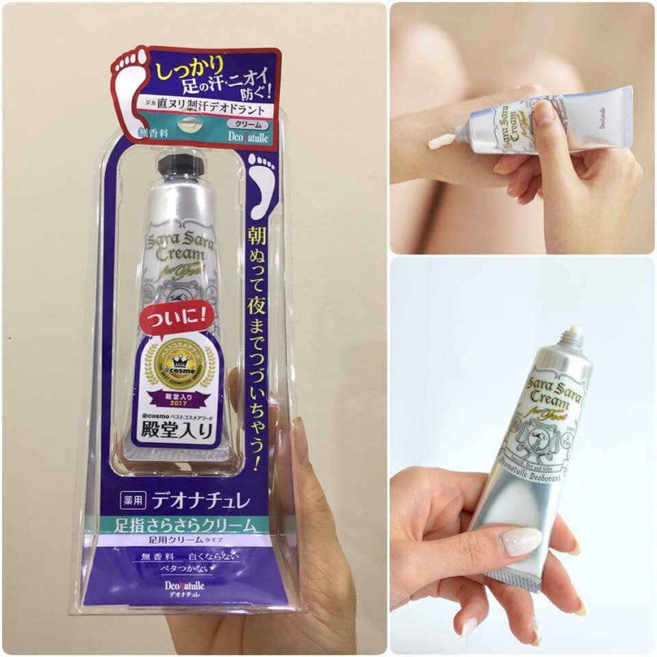 Kem khử mùi hôi chân Deonatulle Sara Sara Cream 30gr Nhật Bản