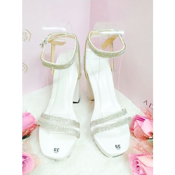 Giày cao gót đúp gót cao 11 phân thích hợp đi tiệc đi chơi