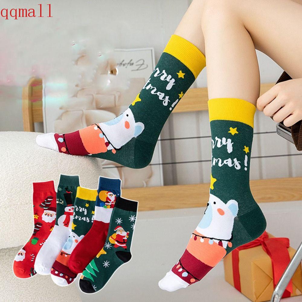 Vớ Ống Vừa Mềm Mại Họa Tiết Giáng Sinh Đáng Yêu Phong Cách Nhật Bản