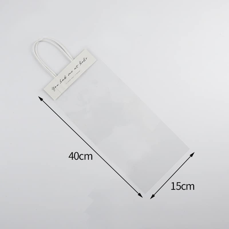 Túi quai xách trong suốt đựng hoa (1 chiếc) - THH0051