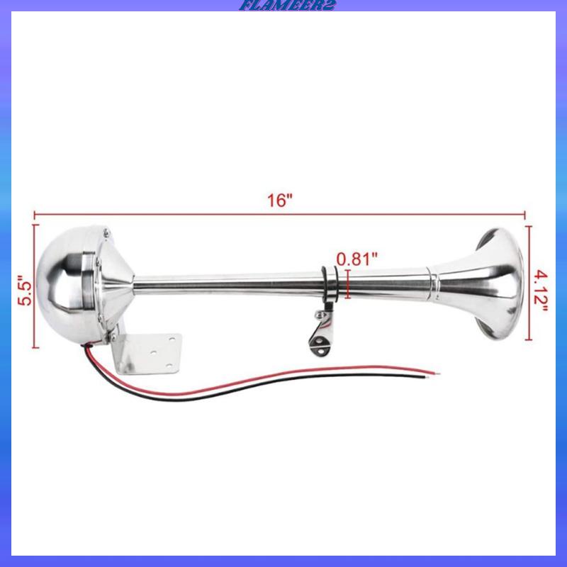 Kèn Đơn 24V 150DB Âm Thanh Siêu Lớn Cho Xe Tải / Tàu Thuyền / SUV / Flameer2