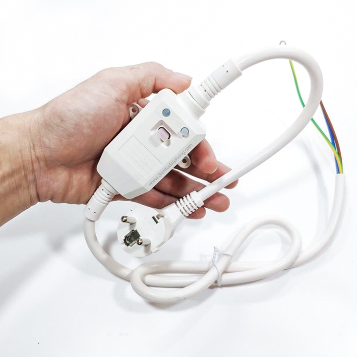 Bộ dây nguồn chống giật AMTS- PRCD 16A cho Bình nóng lạnh ARISTON, PICEZA, FERROLY