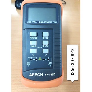 Thiết bị đo nhiệt độ tiếp xúc trực tiếp APECH YF-160B (2 KÊNH)